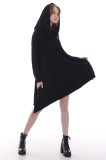 NGT- Hoody Dress S-08  Colors: Black - Sizes: S-M-L-XL